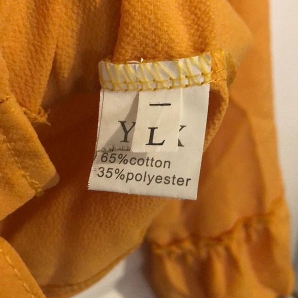 Yellow ruffle top - Picture 3 of 3